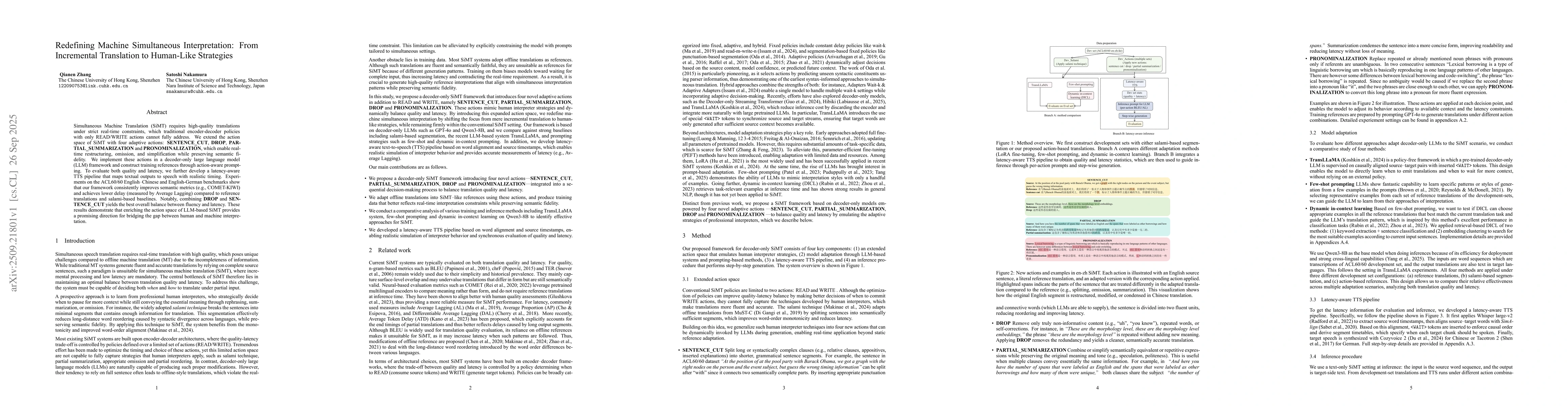 Thumbnail for Redefining Machine Simultaneous Interpretation: From Incremental
  Translation to Human-Like Strategies