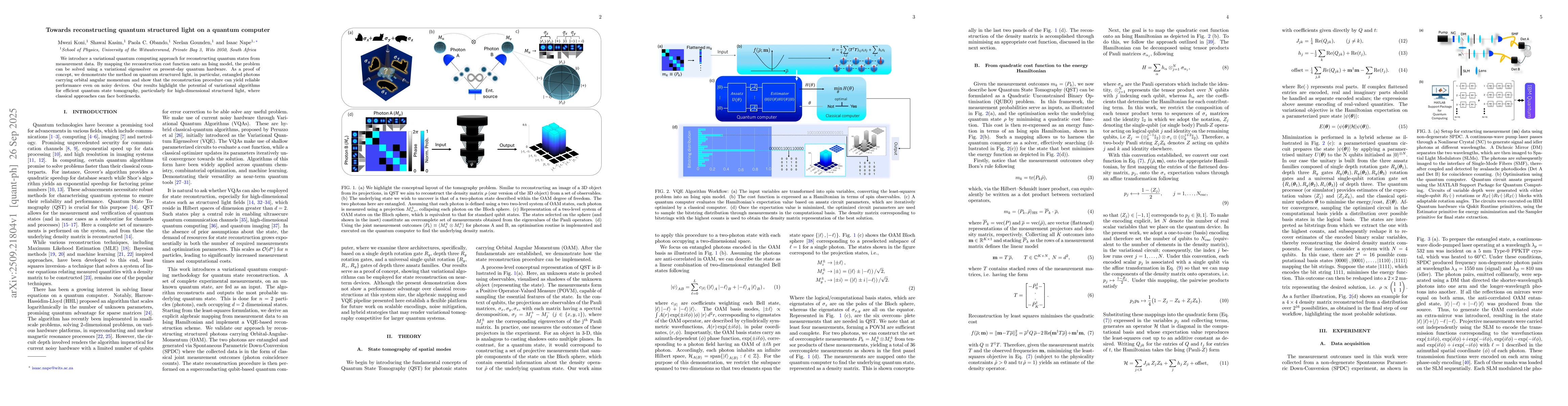 Thumbnail for Towards reconstructing quantum structured light on a quantum computer