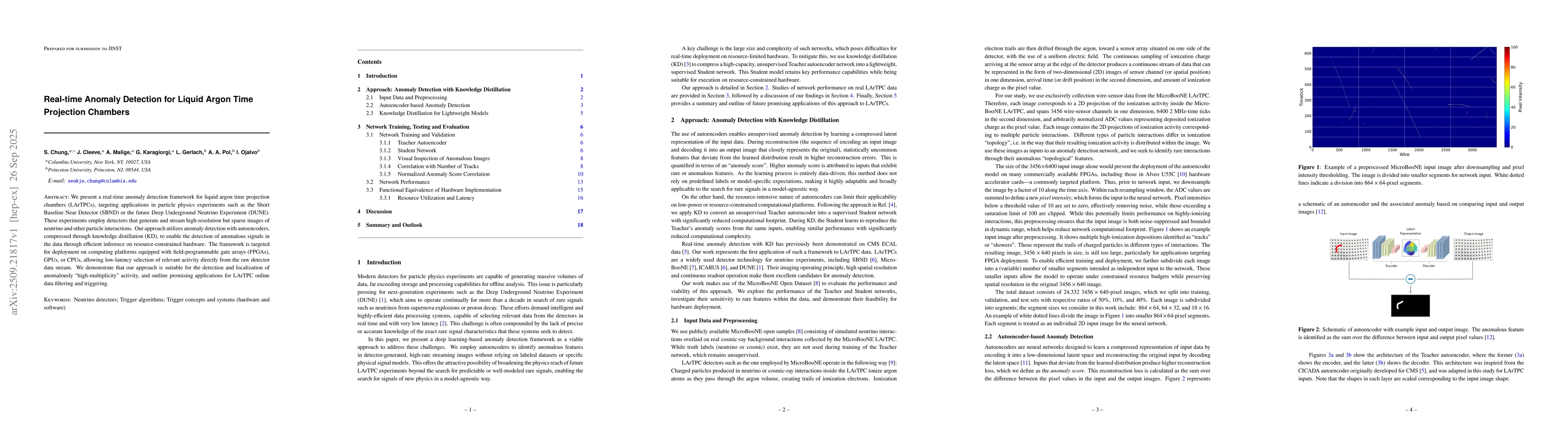 Thumbnail for Real-time Anomaly Detection for Liquid Argon Time Projection Chambers