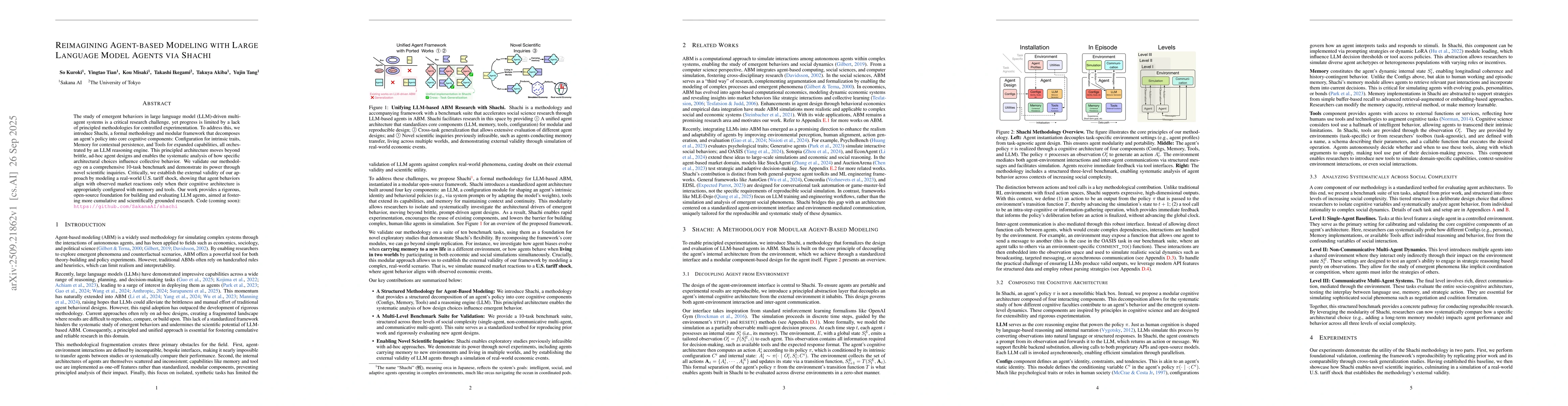 Thumbnail for Reimagining Agent-based Modeling with Large Language Model Agents via
  Shachi