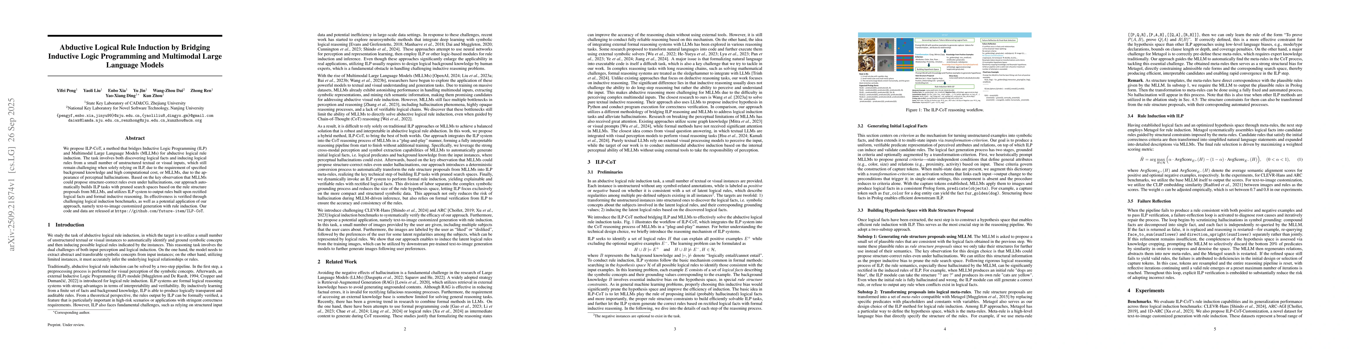 Thumbnail for Abductive Logical Rule Induction by Bridging Inductive Logic Programming
  and Multimodal Large Language Models