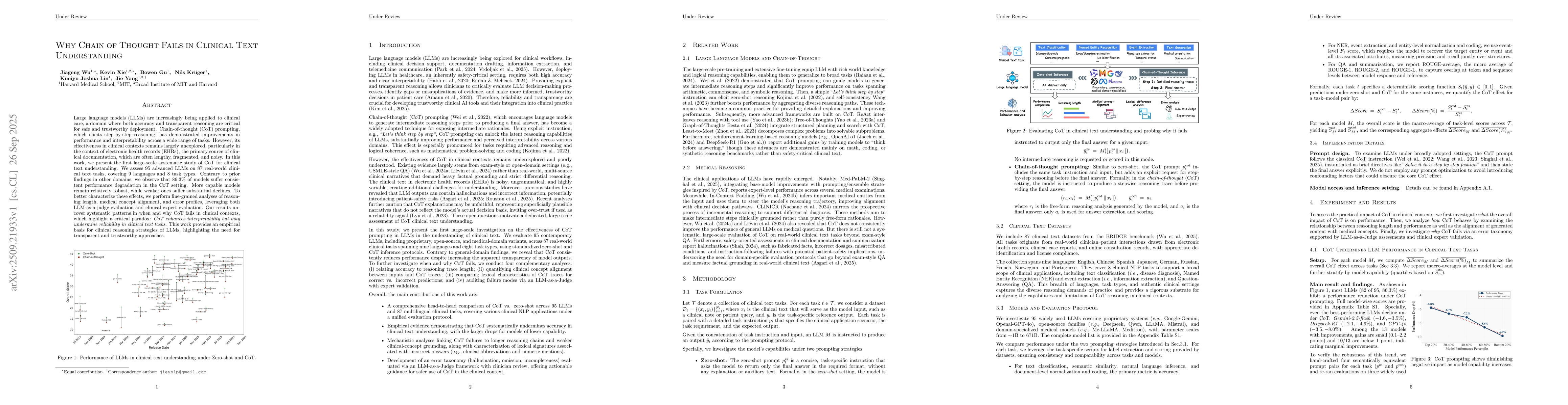 Thumbnail for Why Chain of Thought Fails in Clinical Text Understanding