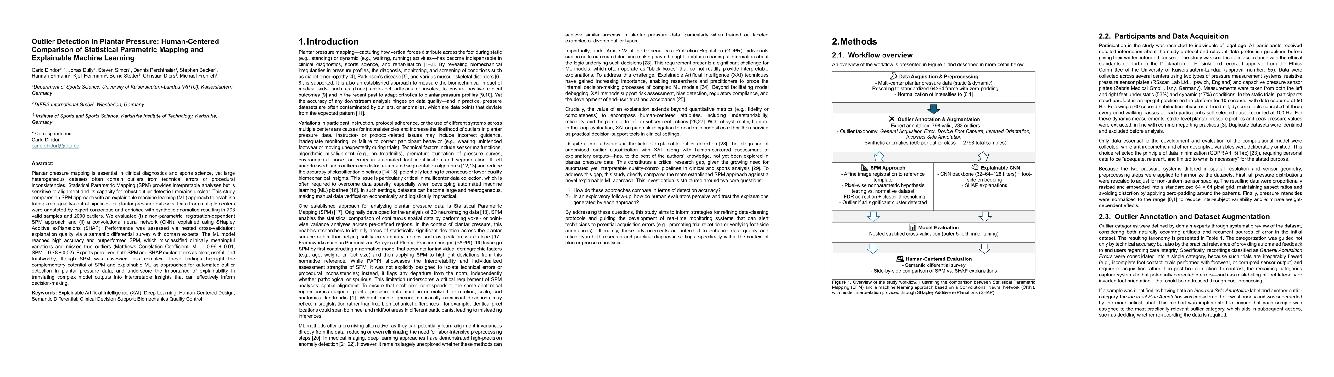 Thumbnail for Outlier Detection in Plantar Pressure: Human-Centered Comparison of
  Statistical Parametric Mapping and Explainable Machine Learning