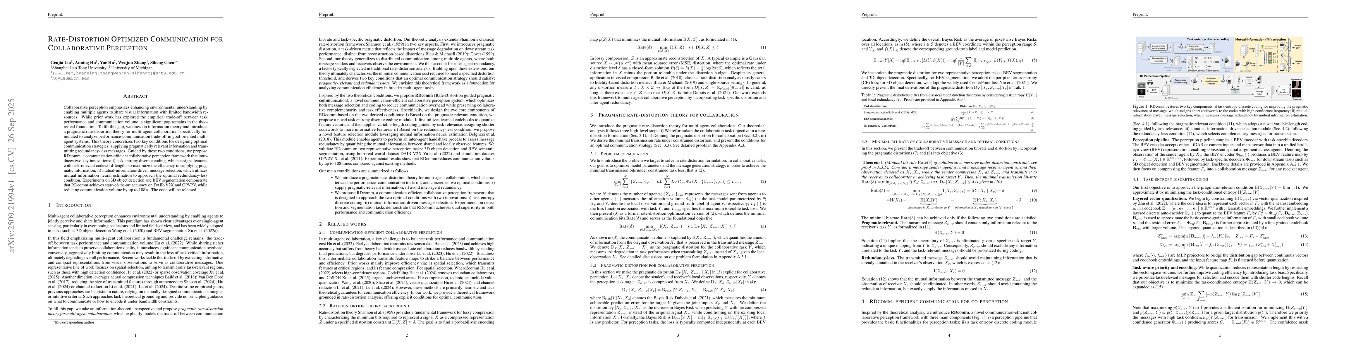 Thumbnail for Rate-Distortion Optimized Communication for Collaborative Perception
