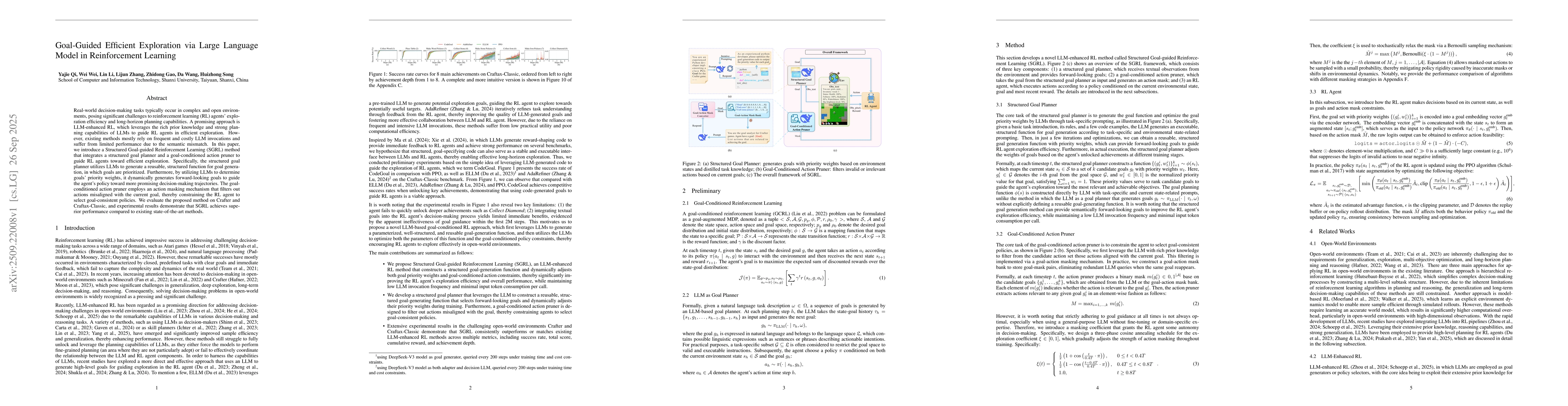 Thumbnail for Goal-Guided Efficient Exploration via Large Language Model in
  Reinforcement Learning