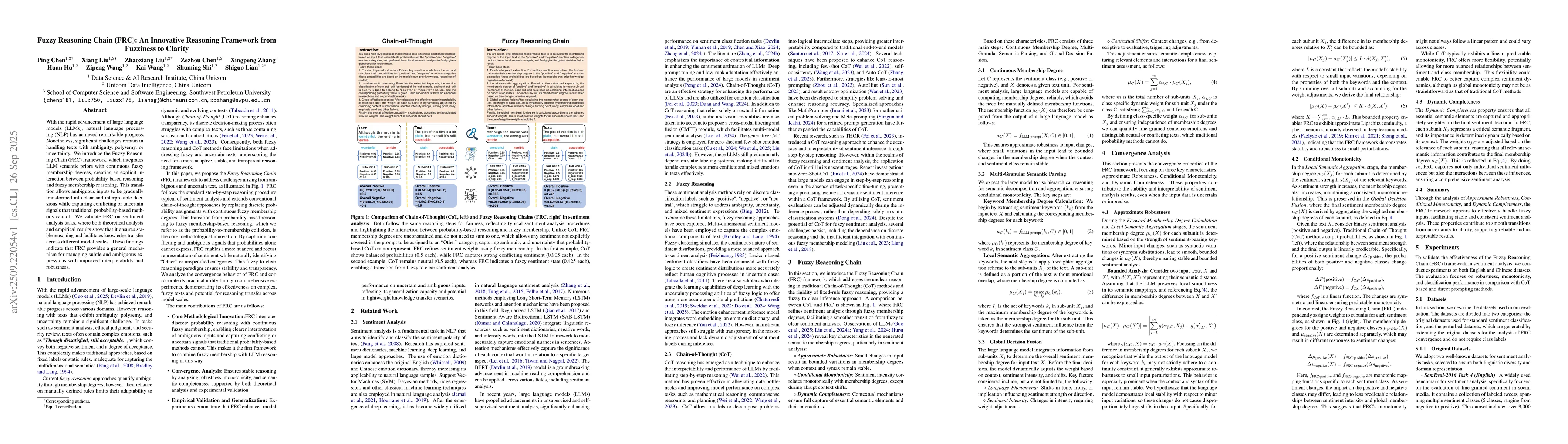 Thumbnail for Fuzzy Reasoning Chain (FRC): An Innovative Reasoning Framework from
  Fuzziness to Clarity
