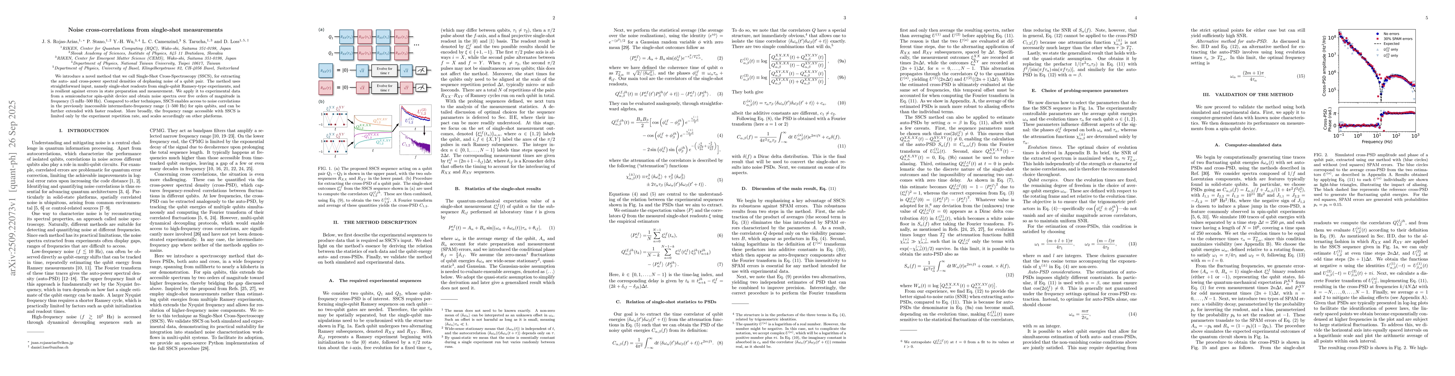 Thumbnail for Noise cross-correlations from single-shot measurements