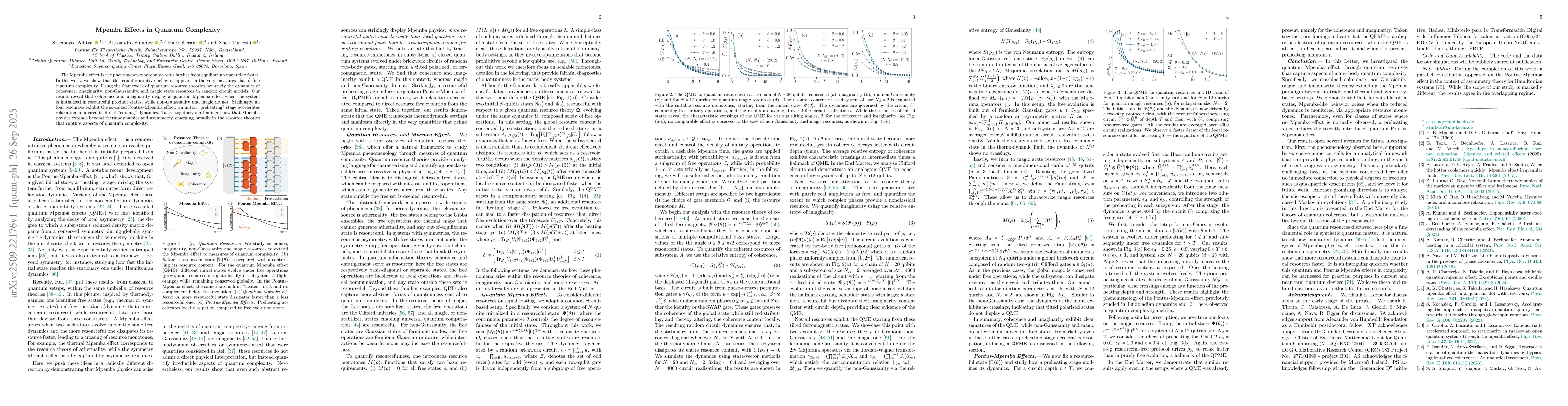 Thumbnail for Mpemba Effects in Quantum Complexity