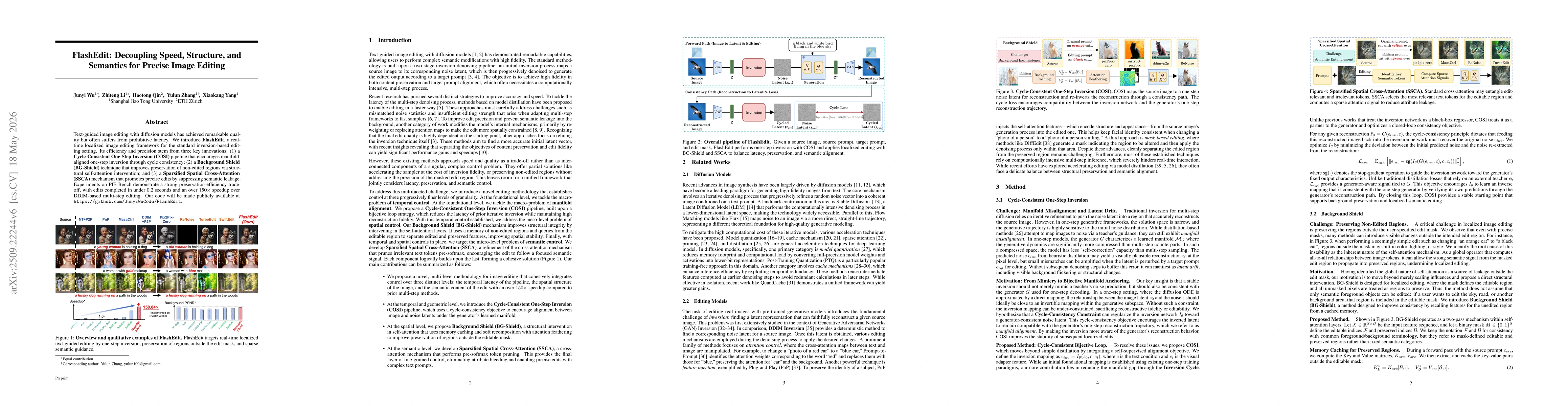 Thumbnail for FlashEdit: Decoupling Speed, Structure, and Semantics for Precise Image
  Editing