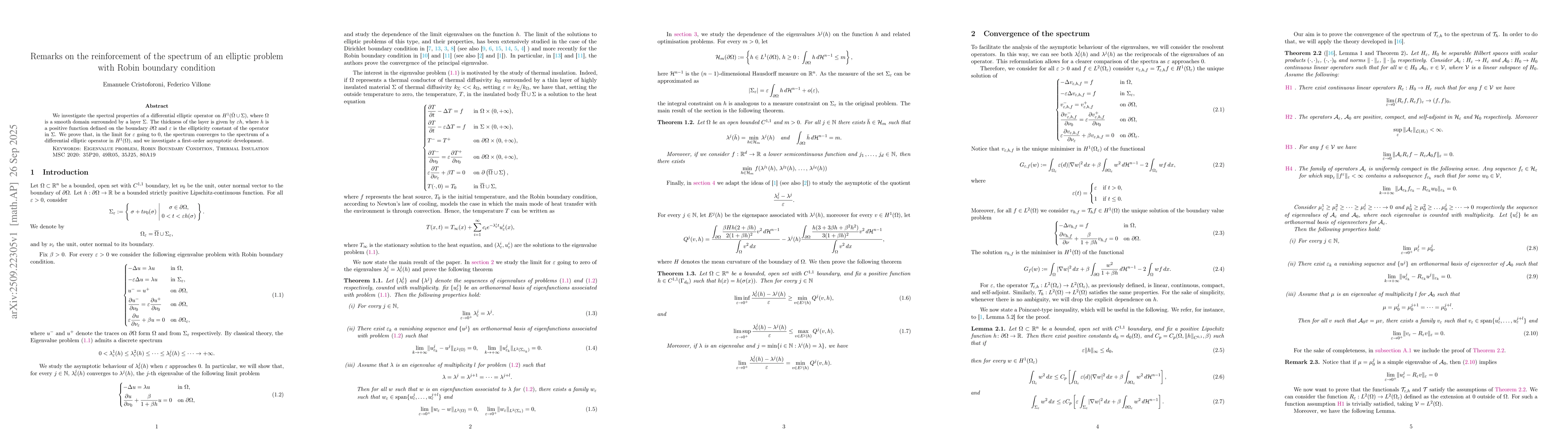 Thumbnail for Remarks on the reinforcement of the spectrum of an elliptic problem with
  Robin boundary condition