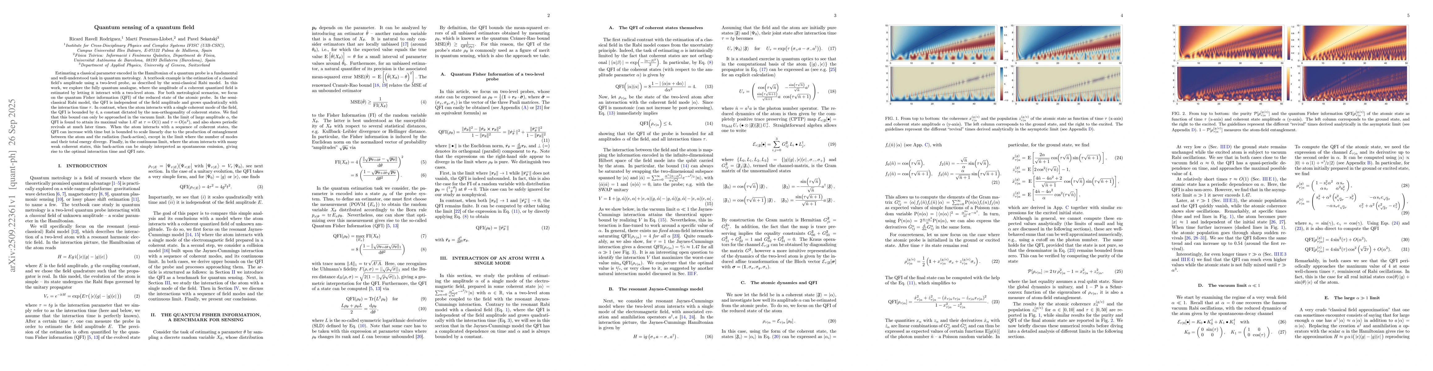 Thumbnail for Quantum sensing of a quantum field