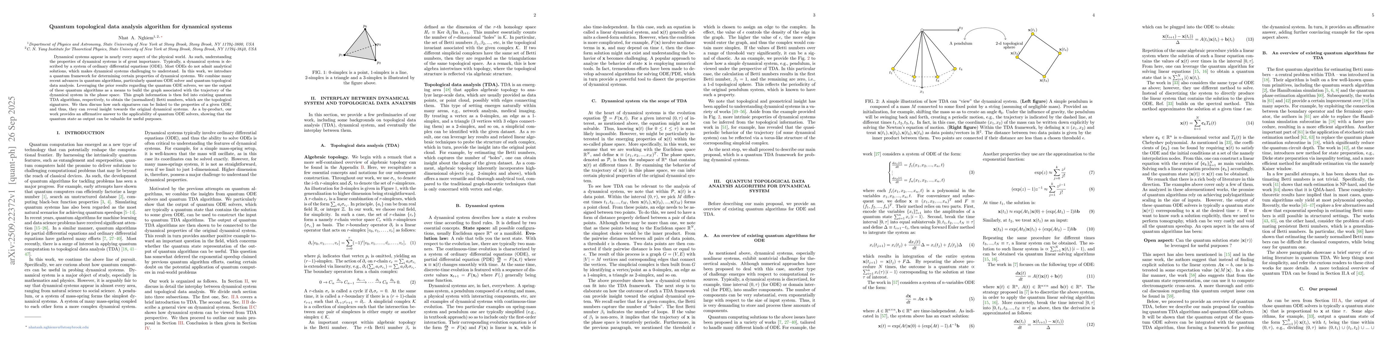 Thumbnail for Quantum topological data analysis algorithm for dynamical systems
