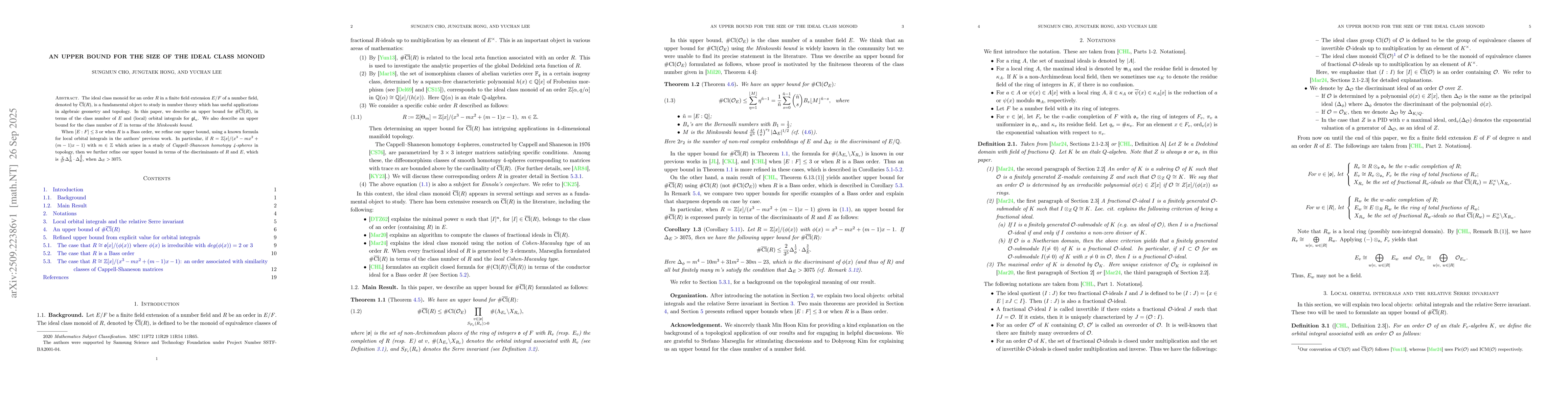 Thumbnail for An upper bound for the size of the ideal class monoid
