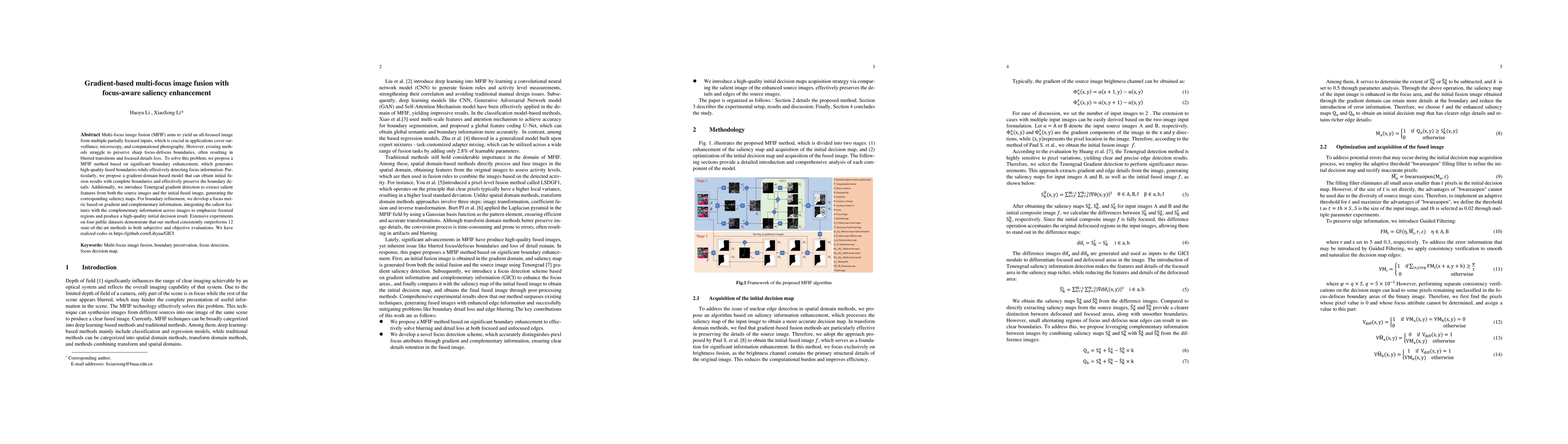 Thumbnail for Gradient-based multi-focus image fusion with focus-aware saliency
  enhancement