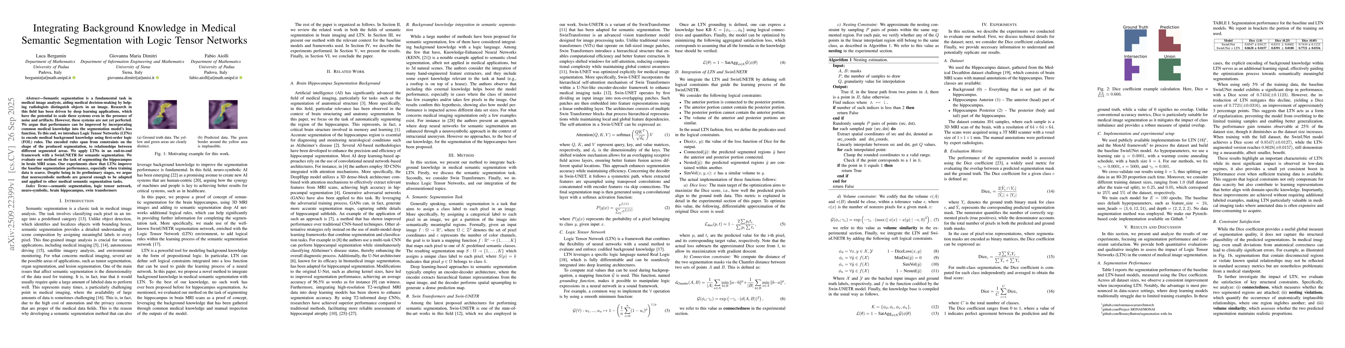 Thumbnail for Integrating Background Knowledge in Medical Semantic Segmentation with
  Logic Tensor Networks