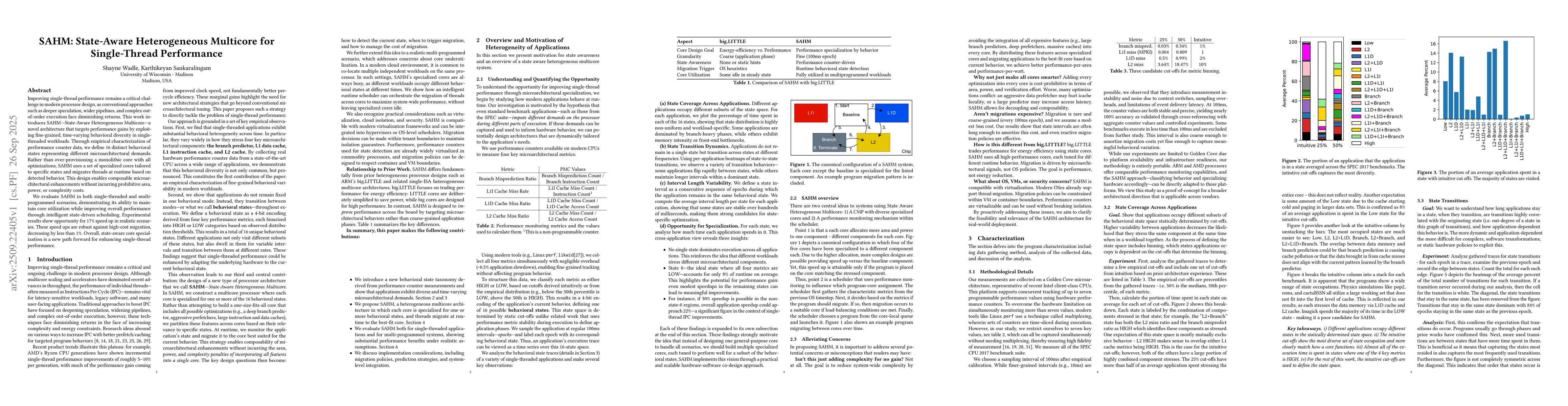 Thumbnail for SAHM: State-Aware Heterogeneous Multicore for Single-Thread Performance