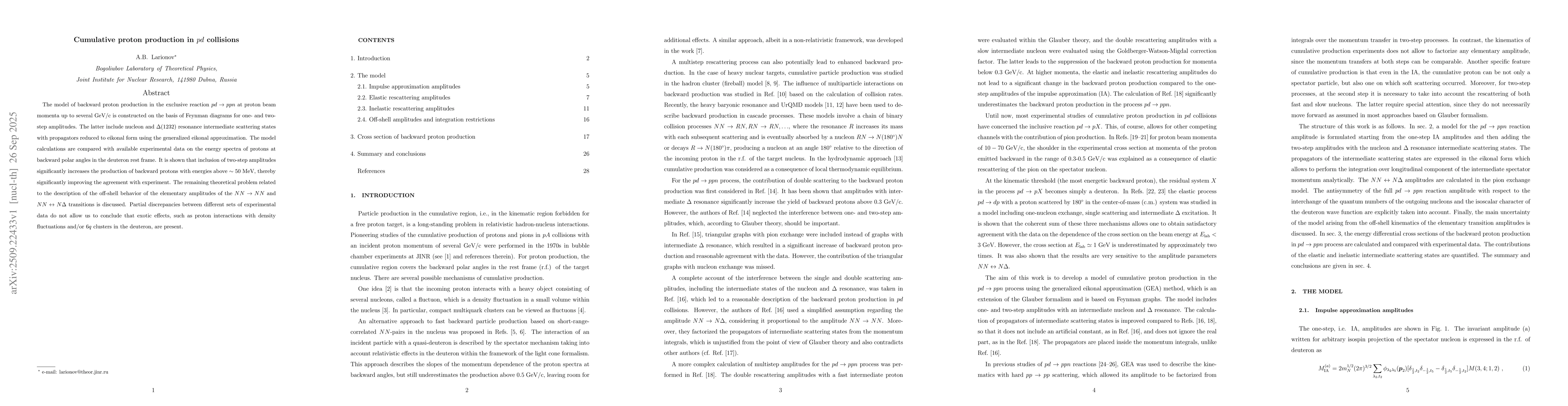 Thumbnail for Cumulative proton production in $pd$ collisions