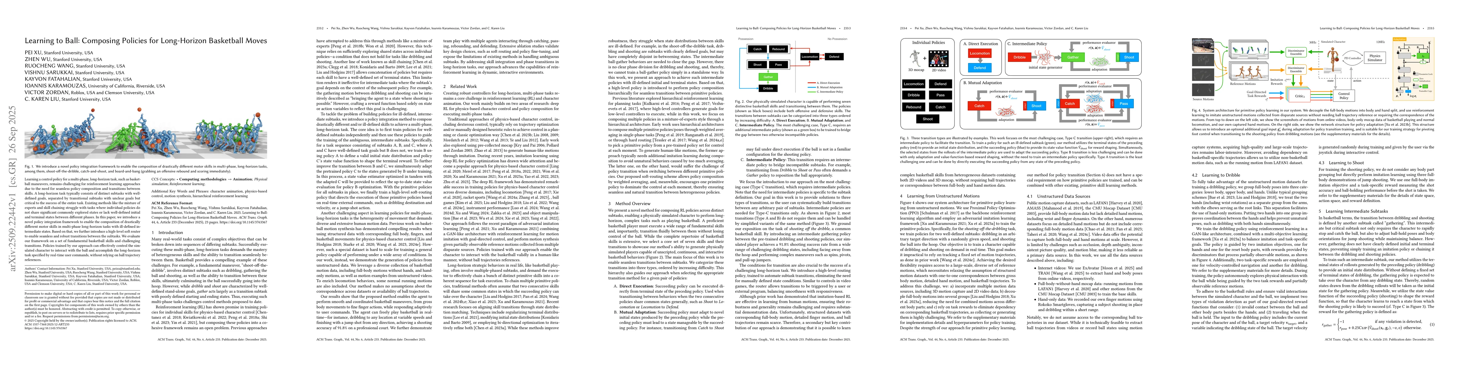 Thumbnail for Learning to Ball: Composing Policies for Long-Horizon Basketball Moves