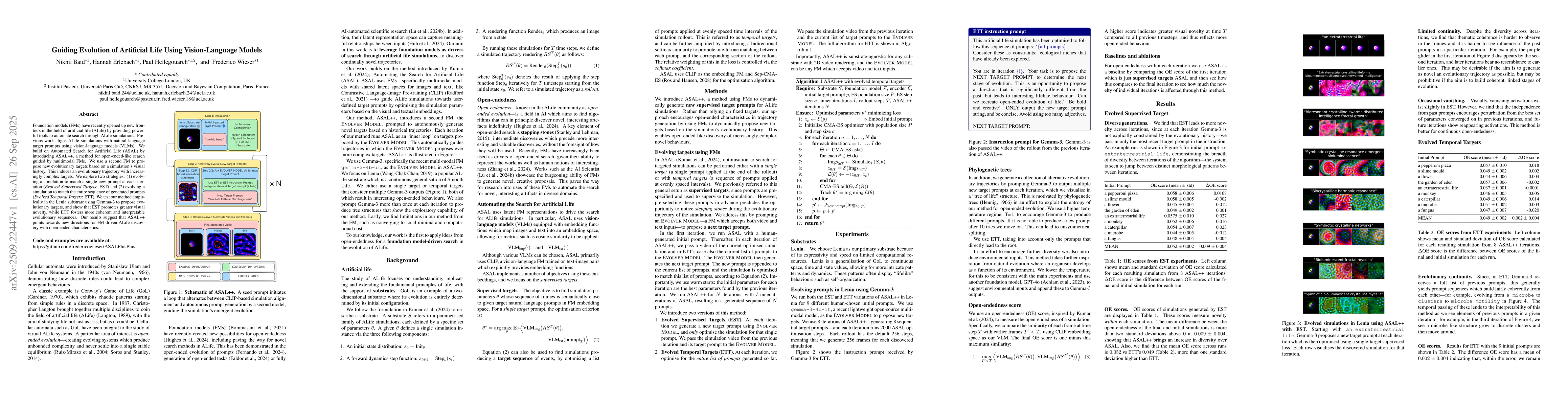 Thumbnail for Guiding Evolution of Artificial Life Using Vision-Language Models