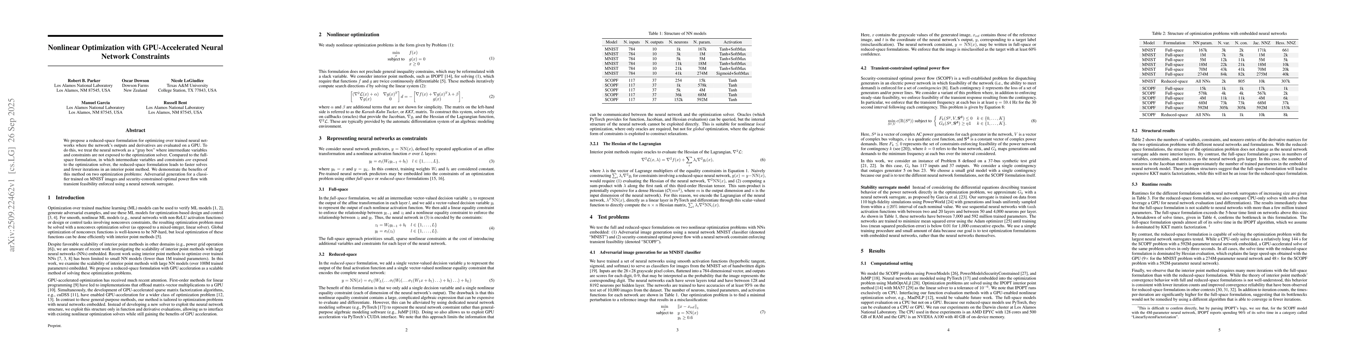 Thumbnail for Nonlinear Optimization with GPU-Accelerated Neural Network Constraints