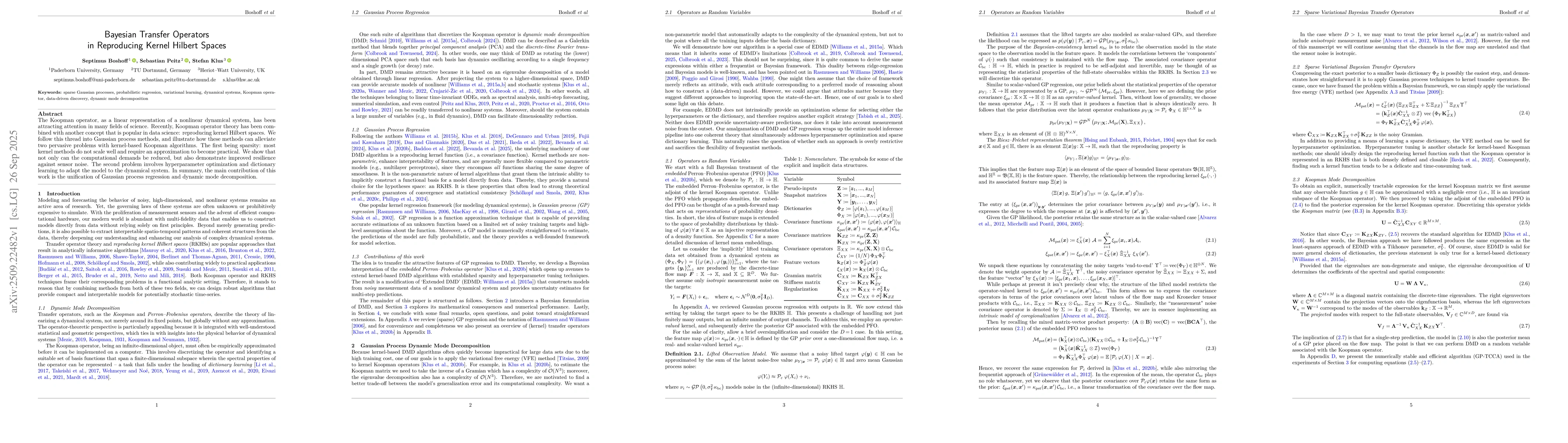Thumbnail for Bayesian Transfer Operators in Reproducing Kernel Hilbert Spaces