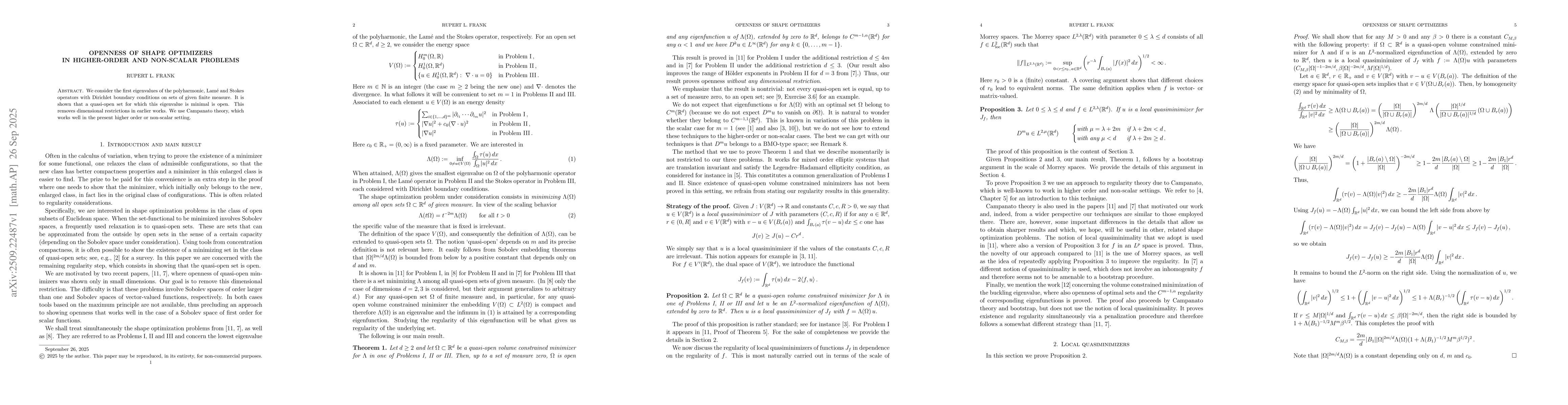 Thumbnail for Openness of shape optimizers in higher-order and non-scalar problems