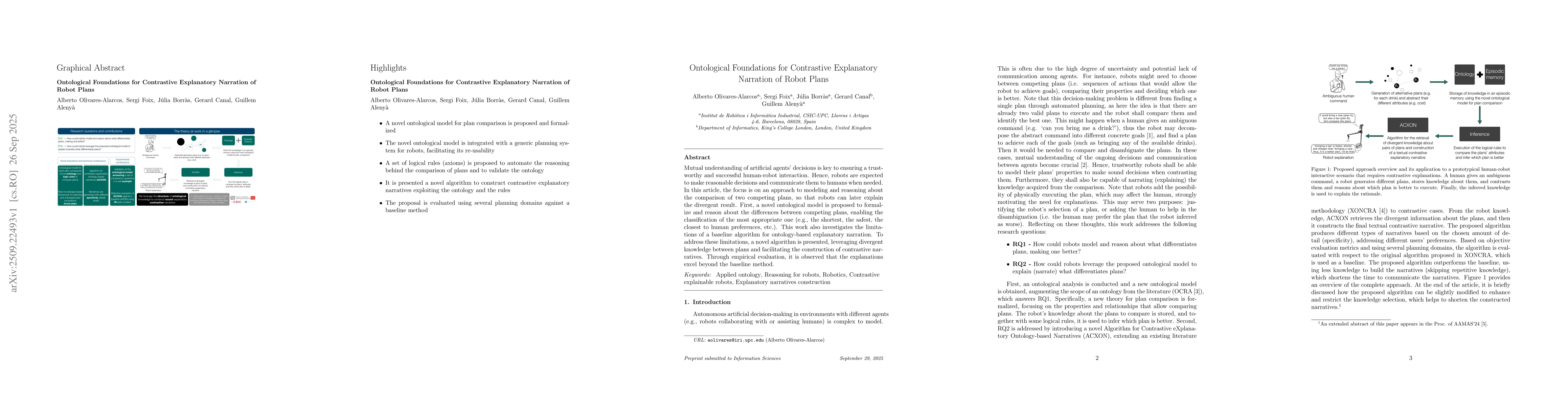 Thumbnail for Ontological foundations for contrastive explanatory narration of robot
  plans