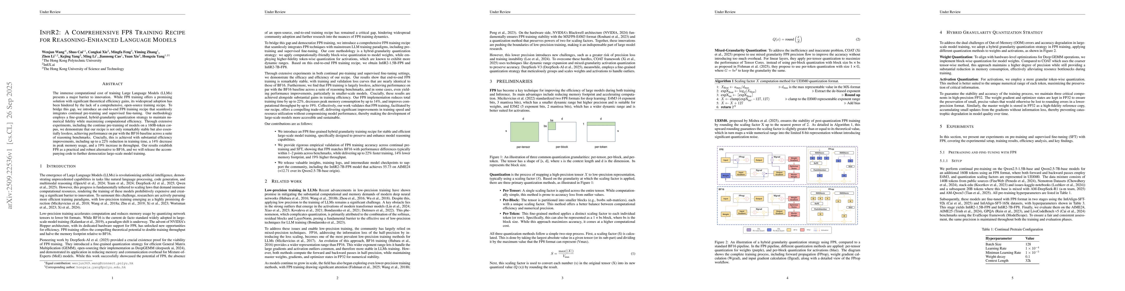 Thumbnail for InfiR2: A Comprehensive FP8 Training Recipe for Reasoning-Enhanced
  Language Models