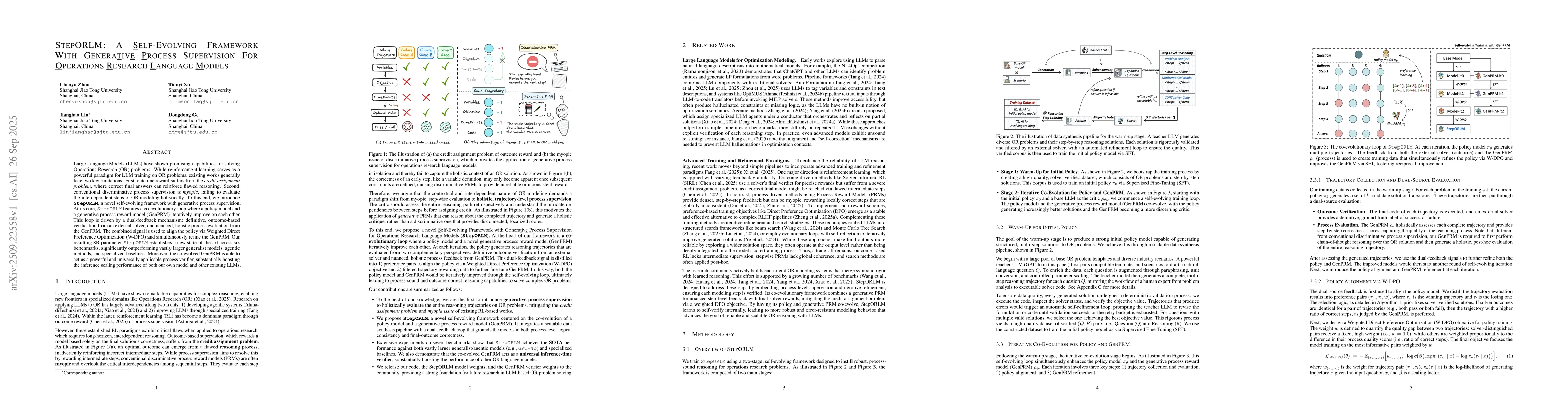 Thumbnail for StepORLM: A Self-Evolving Framework With Generative Process Supervision
  For Operations Research Language Models
