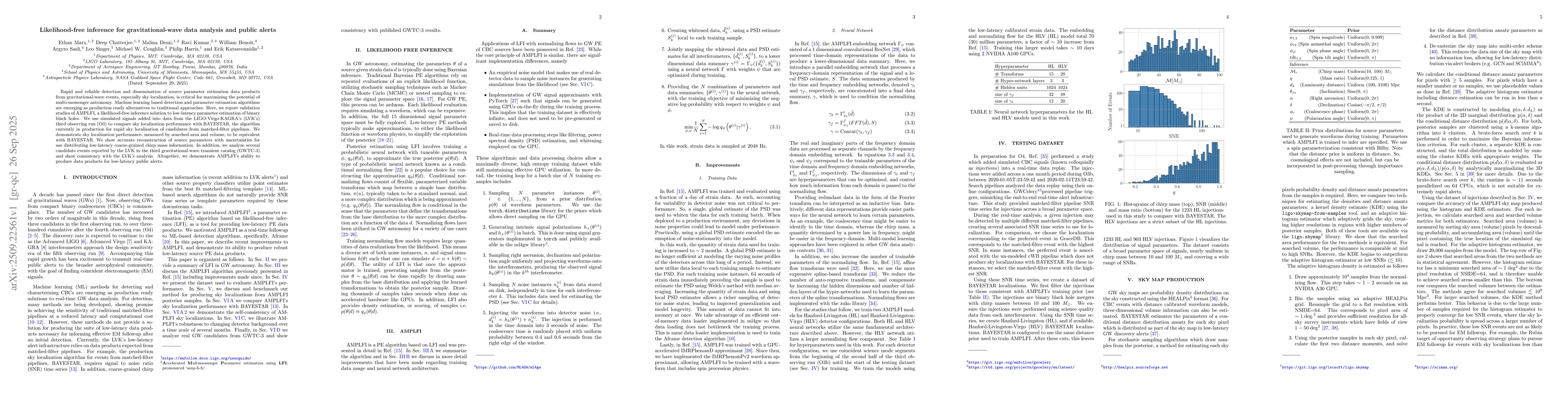Thumbnail for Likelihood-free inference for gravitational-wave data analysis and
  public alerts