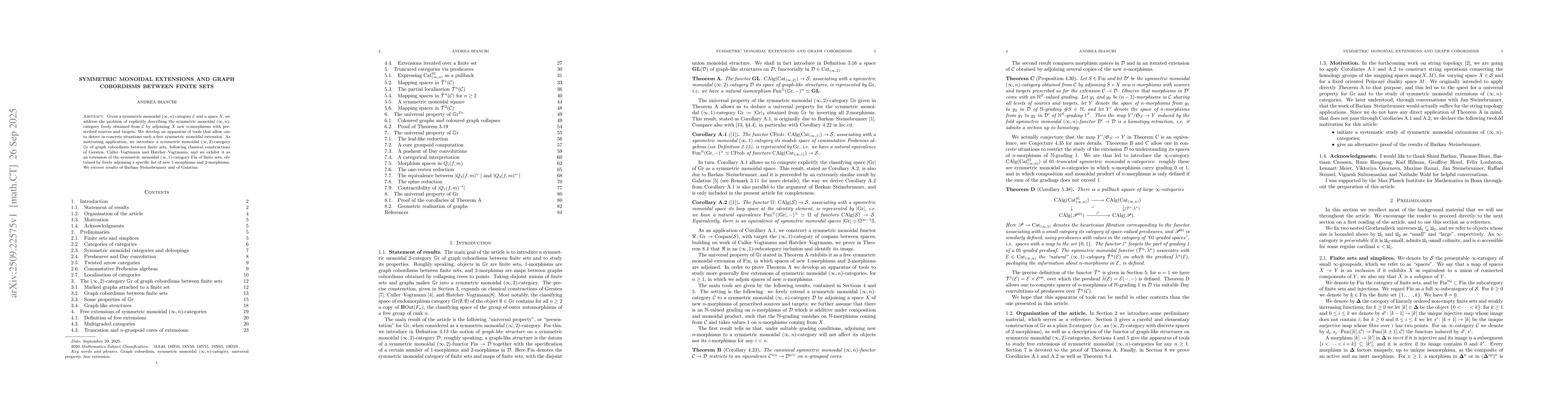 Thumbnail for Symmetric monoidal extensions and graph cobordisms between finite sets