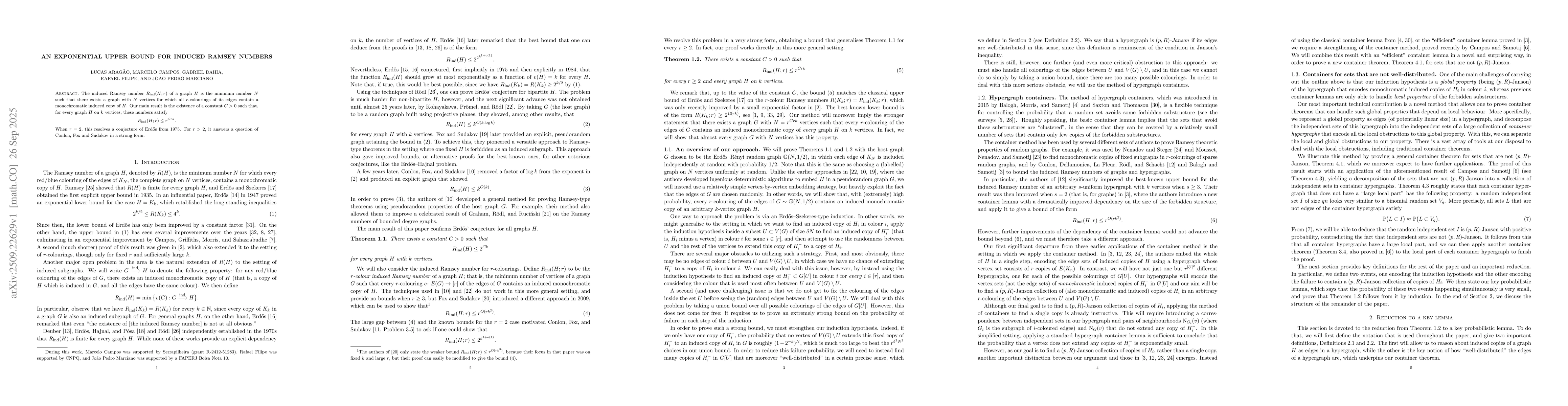 Thumbnail for An exponential upper bound for induced Ramsey numbers