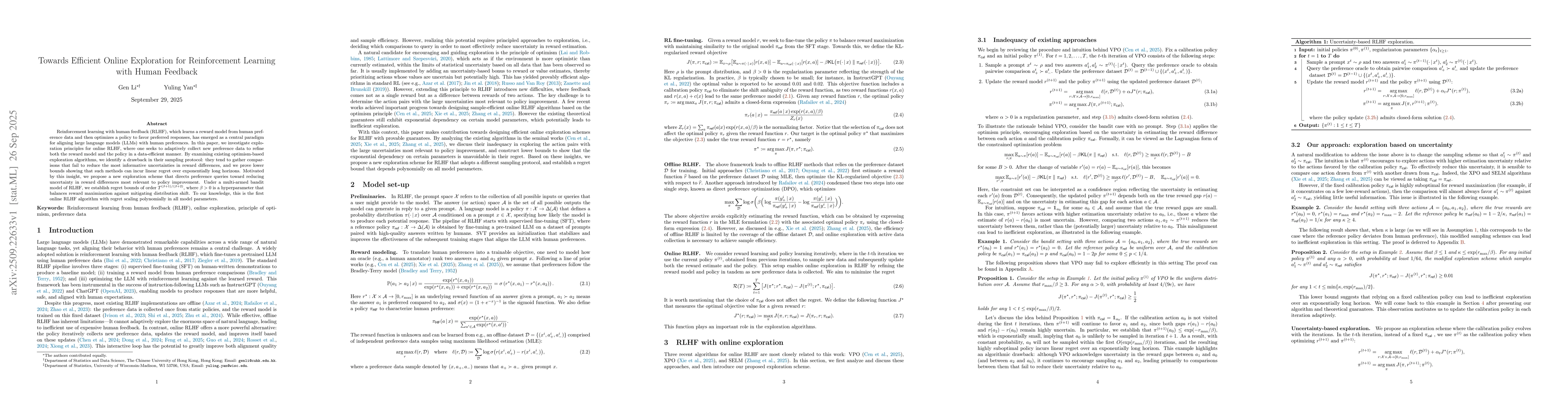 Thumbnail for Towards Efficient Online Exploration for Reinforcement Learning with
  Human Feedback