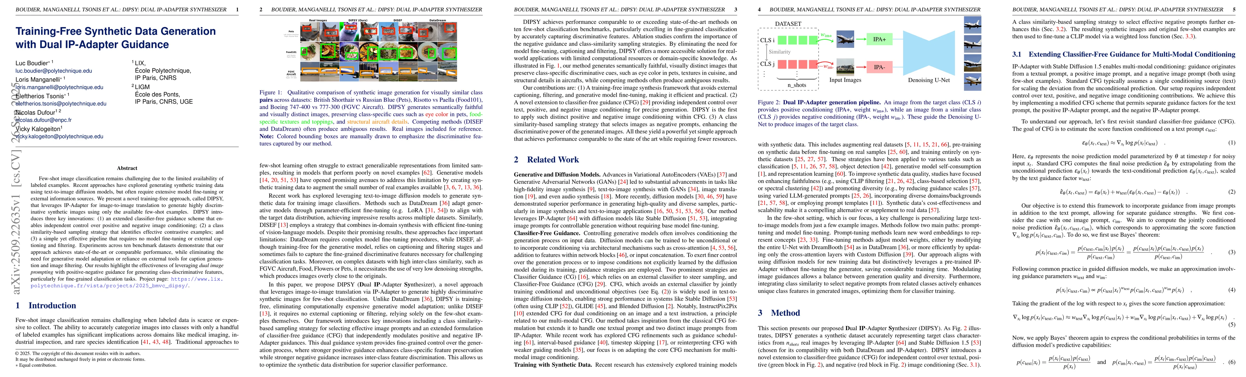 Thumbnail for Training-Free Synthetic Data Generation with Dual IP-Adapter Guidance