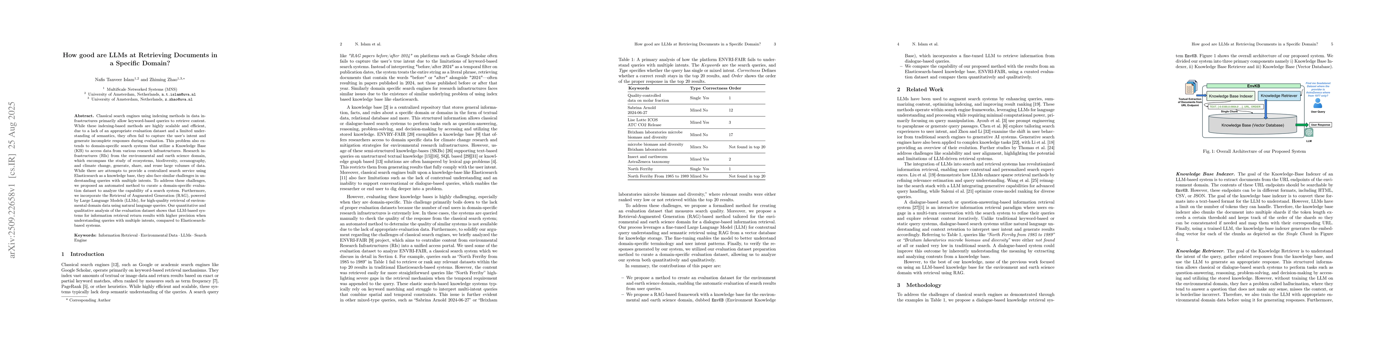 Thumbnail for How good are LLMs at Retrieving Documents in a Specific Domain?