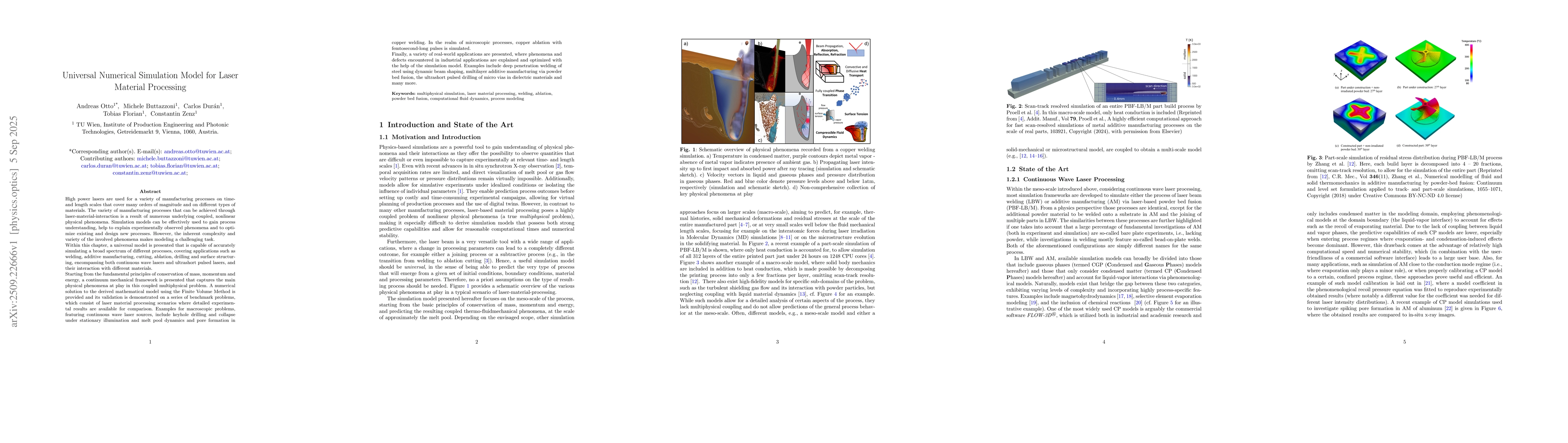 Thumbnail for Universal Numerical Simulation Model for Laser Material Processing