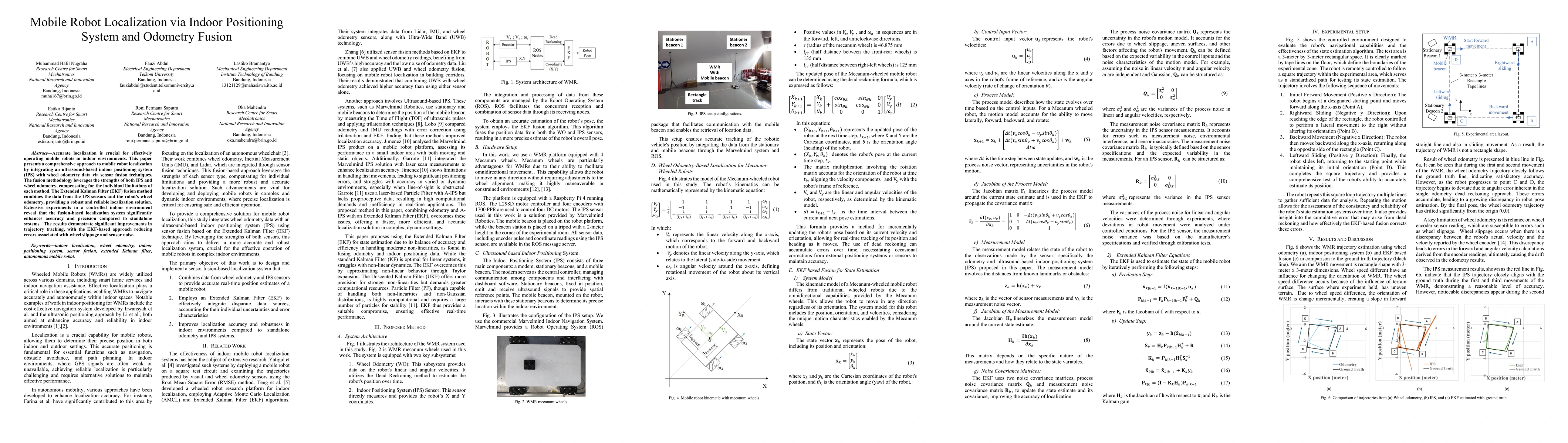 Thumbnail for Mobile Robot Localization via Indoor Positioning System and Odometry
  Fusion