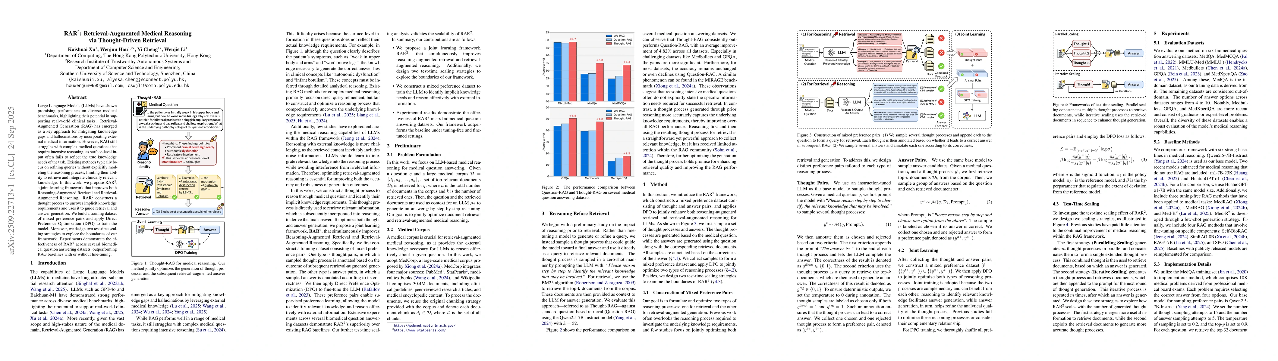 Thumbnail for RAR$^2$: Retrieval-Augmented Medical Reasoning via Thought-Driven
  Retrieval