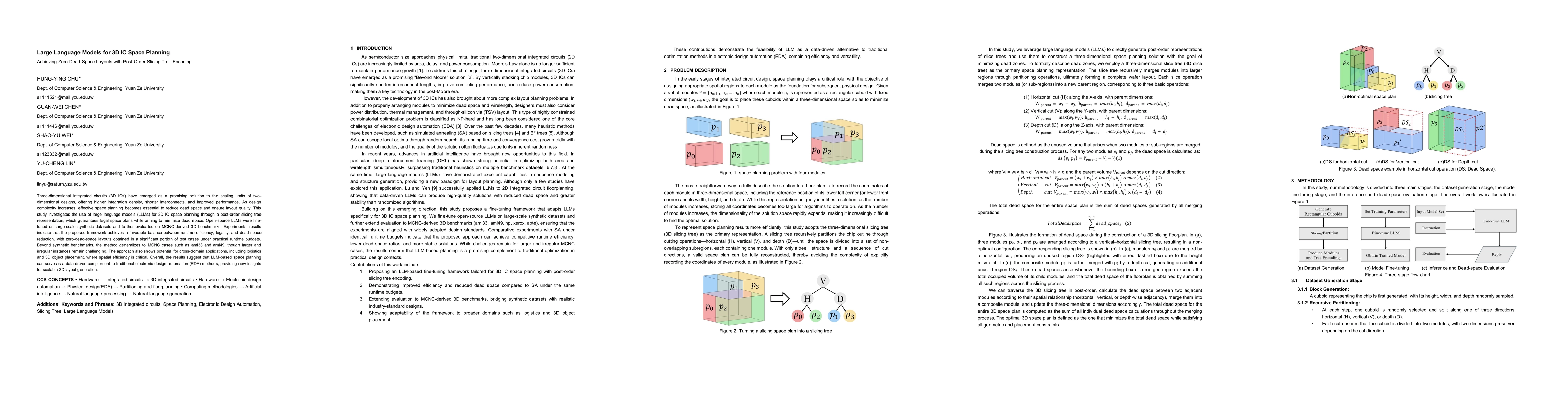 Thumbnail for Large Language Models for 3D IC Space Planning