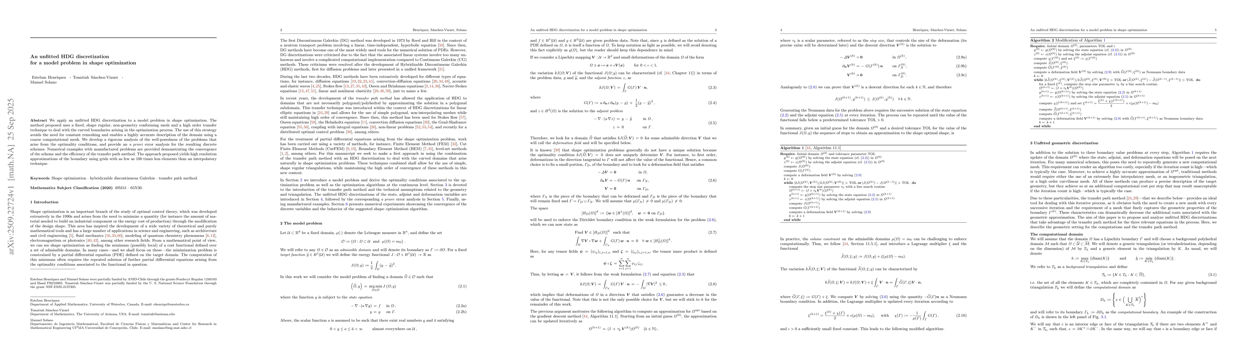 Thumbnail for An unfitted HDG discretization for a model problem in shape optimization