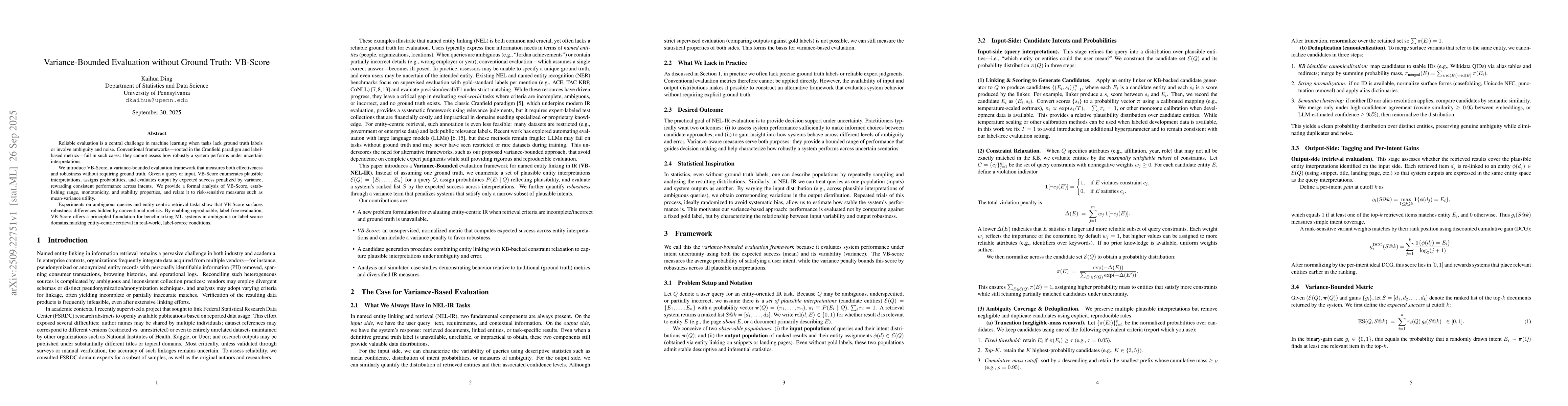 Thumbnail for Variance-Bounded Evaluation without Ground Truth: VB-Score