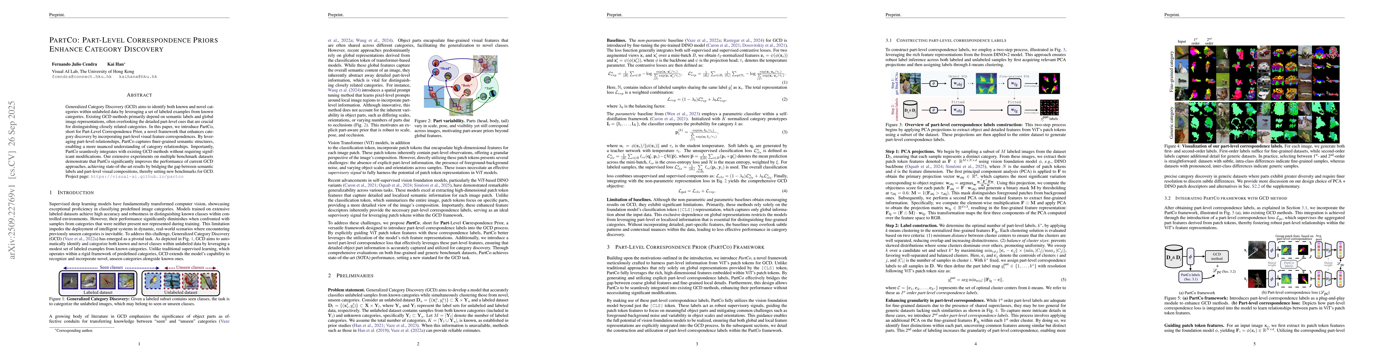 Thumbnail for PartCo: Part-Level Correspondence Priors Enhance Category Discovery