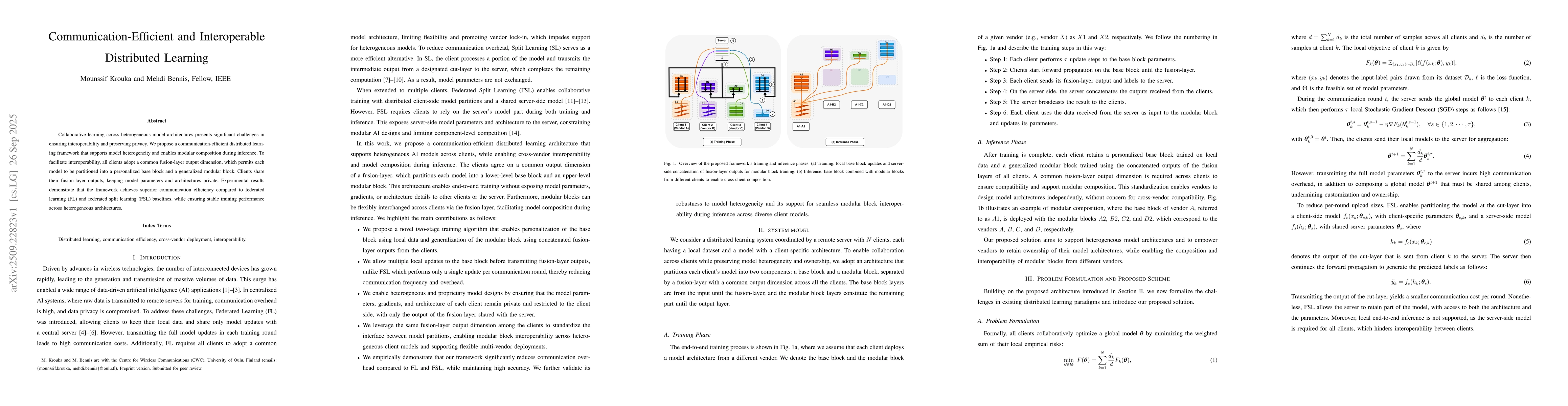 Thumbnail for Communication-Efficient and Interoperable Distributed Learning