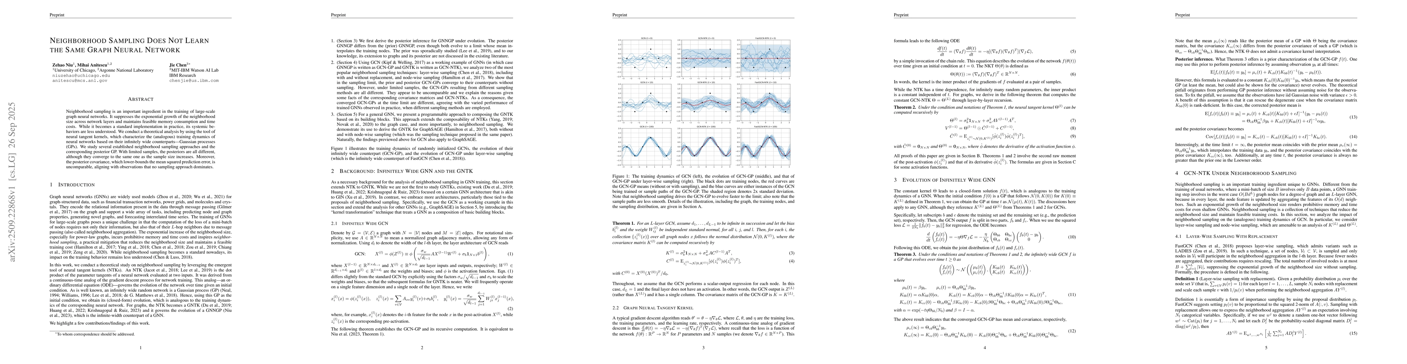 Thumbnail for Neighborhood Sampling Does Not Learn the Same Graph Neural Network