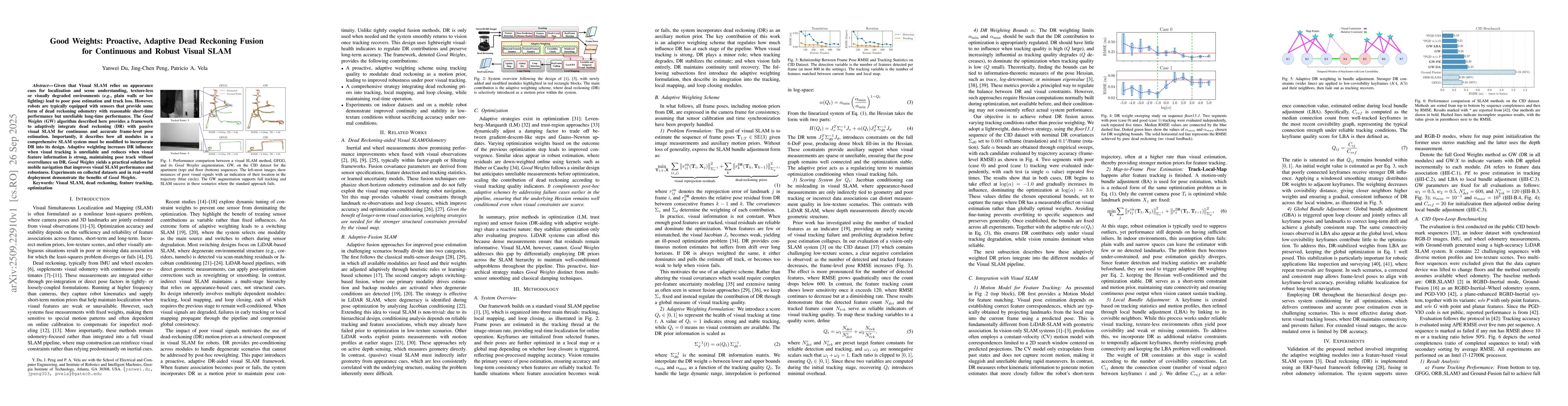 Thumbnail for Good Weights: Proactive, Adaptive Dead Reckoning Fusion for Continuous
  and Robust Visual SLAM