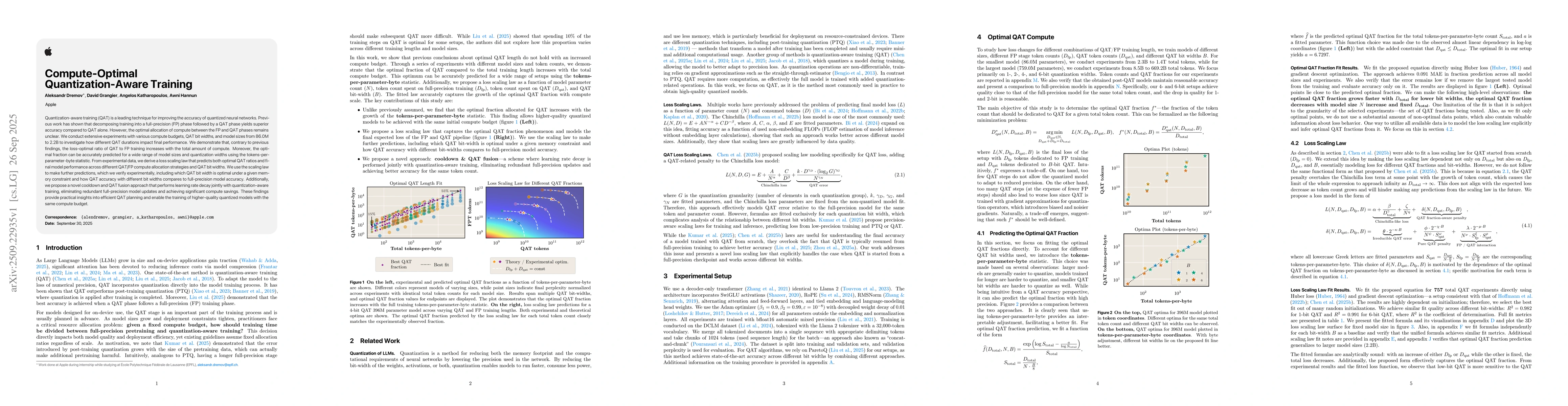 Thumbnail for Compute-Optimal Quantization-Aware Training