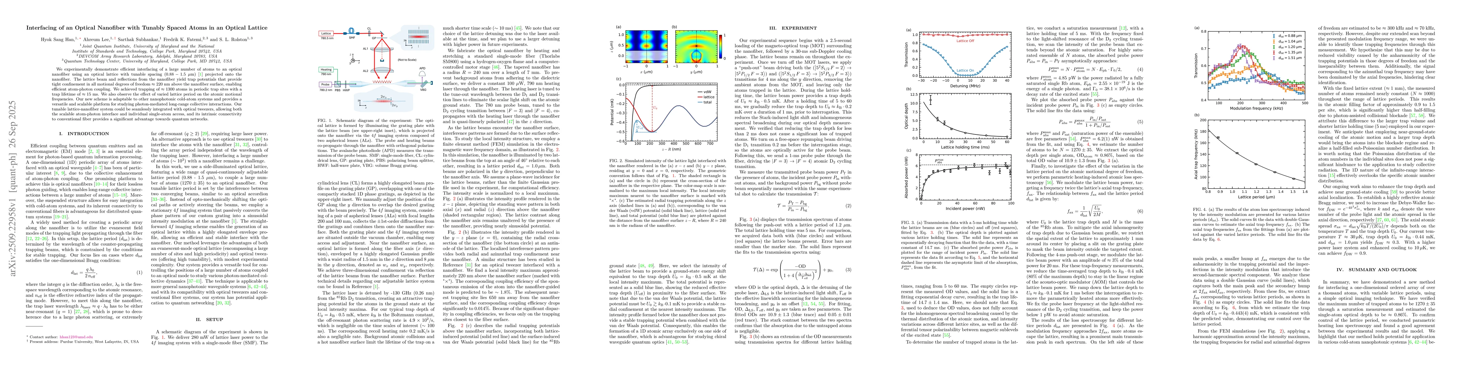 Thumbnail for Interfacing of an Optical Nanofiber with Tunably Spaced Atoms in an
  Optical Lattice
