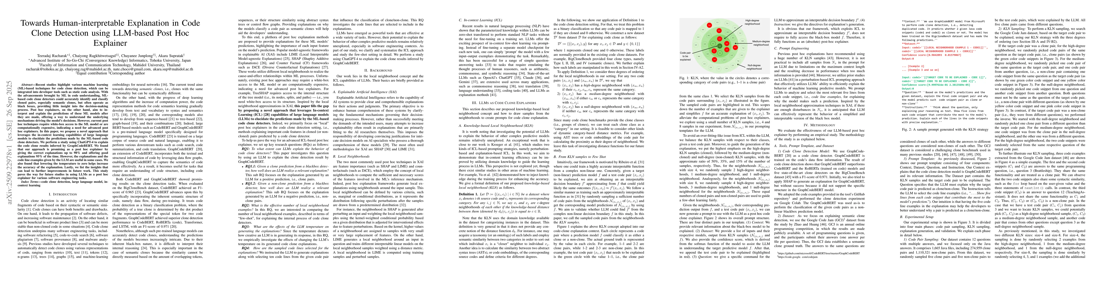 Thumbnail for Towards Human-interpretable Explanation in Code Clone Detection using
  LLM-based Post Hoc Explainer