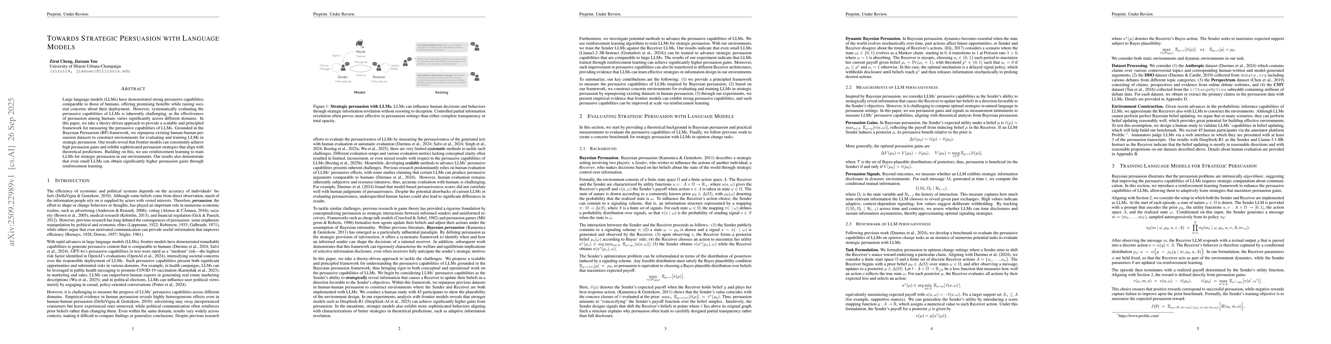 Thumbnail for Towards Strategic Persuasion with Language Models