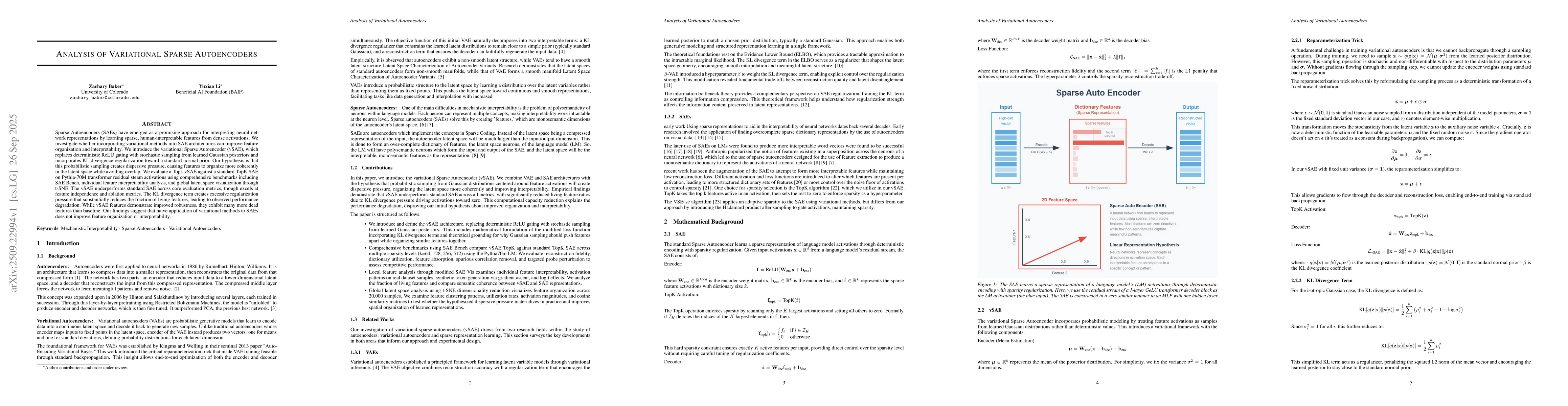 Thumbnail for Analysis of Variational Autoencoders